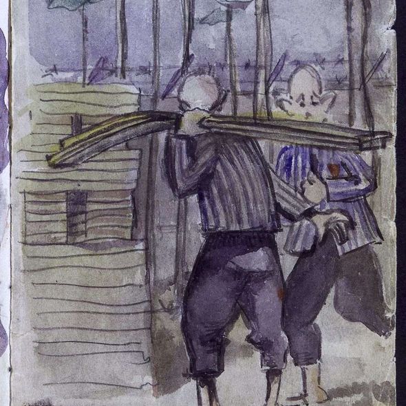 "Bauhof", Aquarell von Vladimir Matêjka, Privatbesitz Lenka Rothova "Bauhof", Aquarell von Vladimir Matêjka, Privatbesitz Lenka Rothova